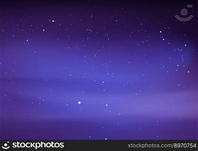 Night sky with stars vector image