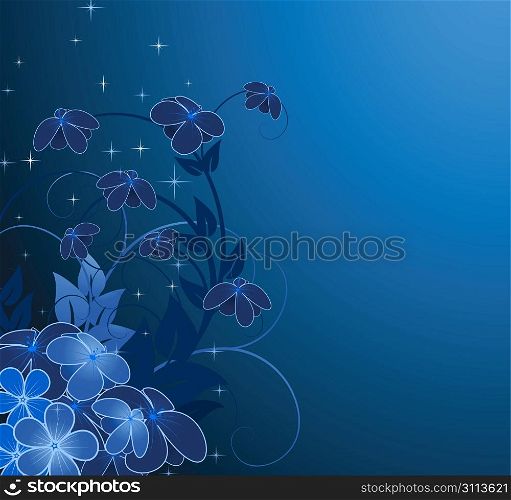 nightly floral background