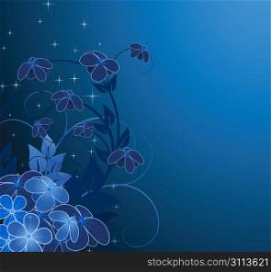 nightly floral background