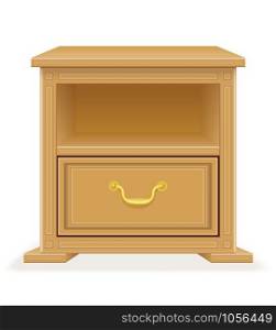 nightstand furniture vector illustration isolated on white background