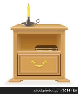 nightstand furniture vector illustration isolated on white background