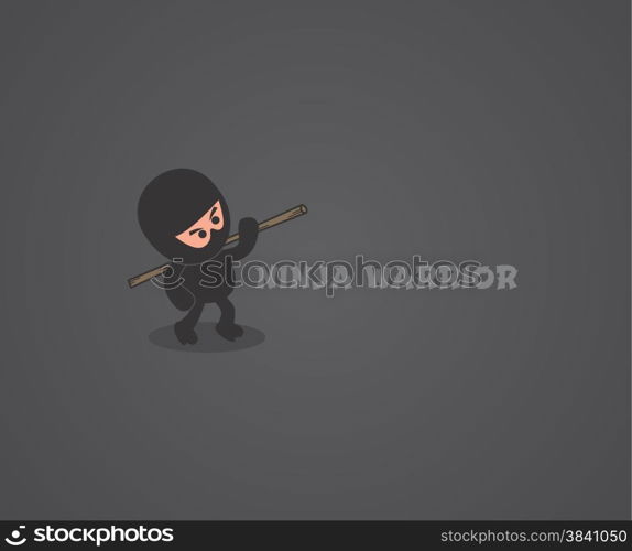 ninja character theme vector graphic art design illustration