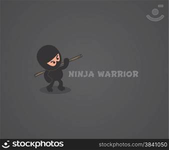 ninja character theme vector graphic art design illustration