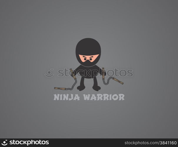 ninja character theme vector graphic art design illustration