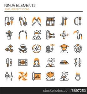 Ninja Elements , Thin Line and Pixel Perfect Icons