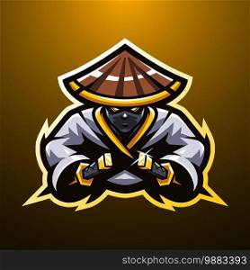 Ninja esport mascot logo 