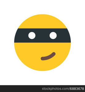 ninja, icon on isolated background,