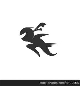 Ninja logo icon design illustration template