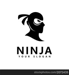Ninja logo icon vector illustration