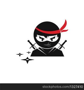 ninja vector icon illustration design template