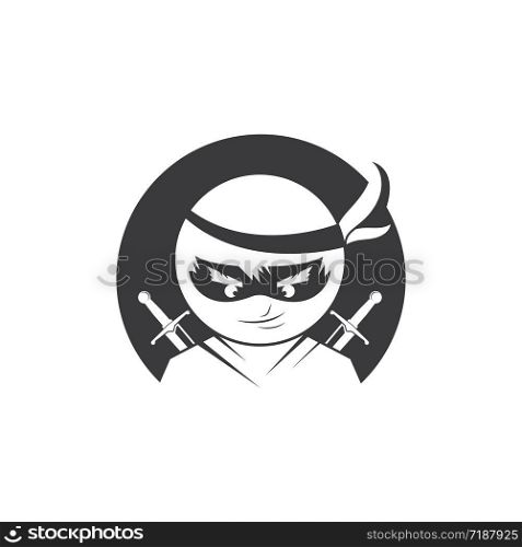 ninja vector icon illustration design template