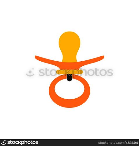 Nipple flat icon isolated on white background. Nipple flat icon