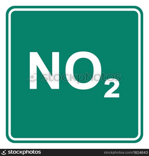 Nitrogen dioxide and road sign