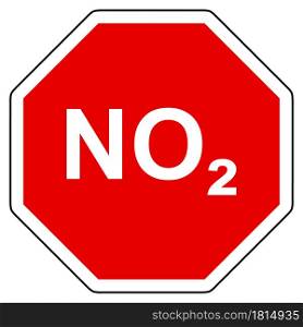 Nitrogen dioxide and stop sign