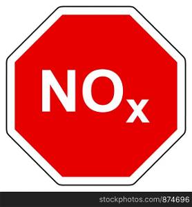 Nitrogen oxides and stop sign