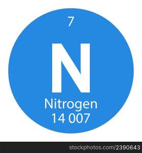 nitrogen symbol vector illustration design