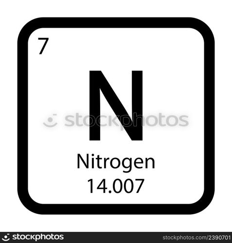 nitrogen symbol vector illustration design