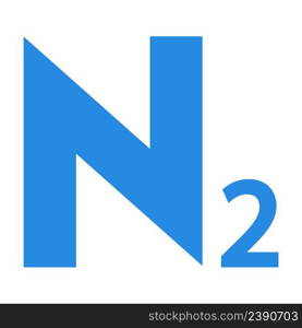 nitrogen symbol vector illustration design