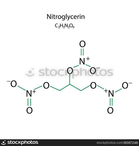 nitroglecyrin formula. Organic food. Vector illustration. EPS 10.. nitroglecyrin formula. Organic food. Vector illustration.