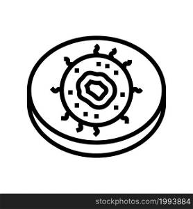 nl cell immunity line icon vector. nl cell immunity sign. isolated contour symbol black illustration. nl cell immunity line icon vector illustration