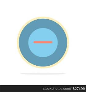 No, Add, Less Abstract Circle Background Flat color Icon