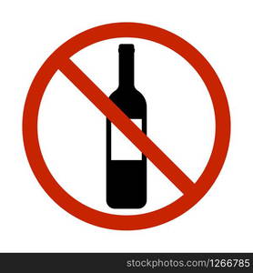 no alcohol allowed drinking prohibited sign vector illustration ...