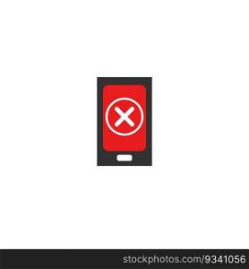No cell phone sign. Icon no talking and calling. Cell phone prohibition