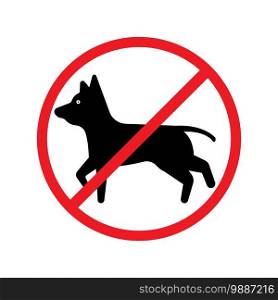 no dogs icon vector illustration symbol design