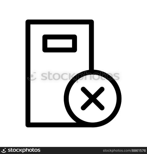 No entry line icon isolated on white background. Black flat thin icon on modern outline style. Linear symbol and editable stroke. Simple and pixel perfect stroke vector illustration.