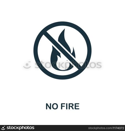 No Fire icon. Creative element design from fire safety icons collection. Pixel perfect No Fire icon for web design, apps, software, print usage.. No Fire icon. Creative element design from fire safety icons collection. Pixel perfect No Fire icon for web design, apps, software, print usage