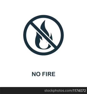 No Fire icon. Creative element design from fire safety icons collection. Pixel perfect No Fire icon for web design, apps, software, print usage.. No Fire icon. Creative element design from fire safety icons collection. Pixel perfect No Fire icon for web design, apps, software, print usage
