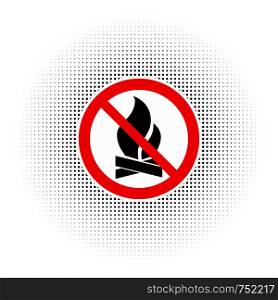 No Fire Vector Sign