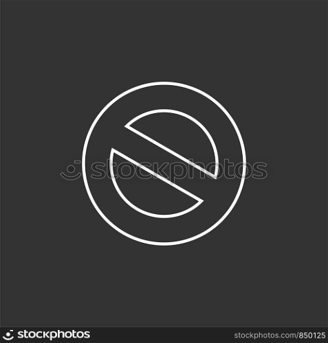 No Forbidden Sign Logo Template Illustration Design. Vector EPS 10.
