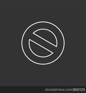 No Forbidden Sign Logo Template Illustration Design. Vector EPS 10.