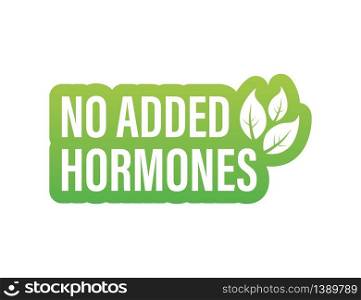 No hormone, great design for any purposes. Natural product. Healthy fresh nutrition. Vector stock illustration.. No hormone, great design for any purposes. Natural product. Healthy fresh nutrition. Vector stock illustration