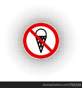 No ice cream symbol