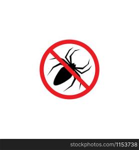 No insect sign vector icon design
