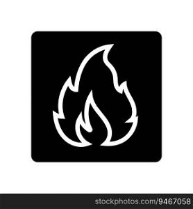 no open fire lighted match emergency glyph icon vector. no open fire lighted match emergency sign. isolated symbol illustration. no open fire lighted match emergency glyph icon vector illustration