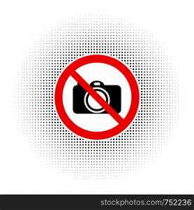 No Photo camera sign icon. Digital photo camera symbol
