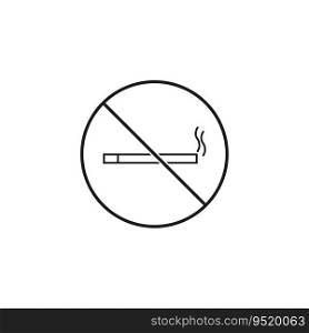No smoking icon. Cigarettes forbidden sign. Vector illustration. EPS 10. Stock image.. No smoking icon. Cigarettes forbidden sign. Vector illustration. EPS 10.