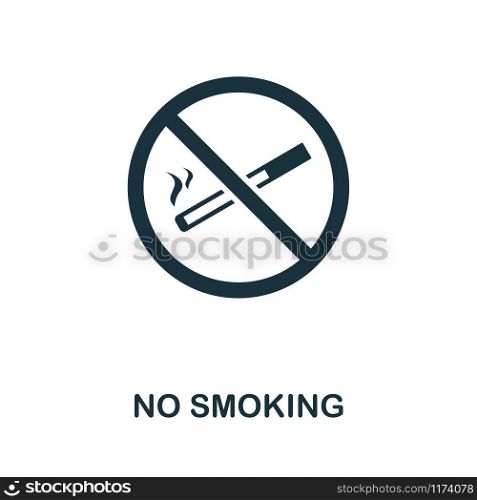 No Smoking icon. Creative element design from fire safety icons collection. Pixel perfect No Smoking icon for web design, apps, software, print usage.. No Smoking icon. Creative element design from fire safety icons collection. Pixel perfect No Smoking icon for web design, apps, software, print usage