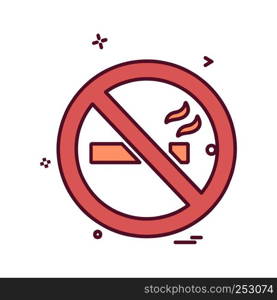 No Smoking icon design vector