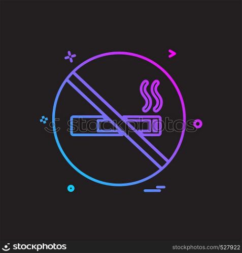 No smoking icon design vector