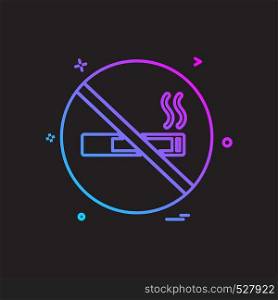 No smoking icon design vector