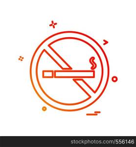 No Smoking icon design vector