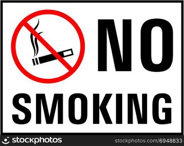 No Smoking Icon, No Smoking Sign Vector Art Illustration