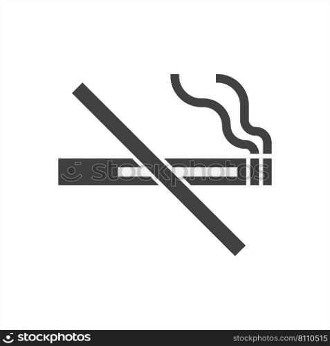 No smoking sign icon Royalty Free Vector Image