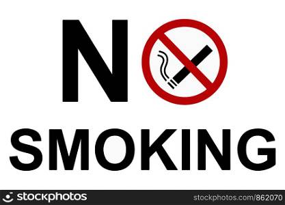 No smoking sign vector illustration EPS10