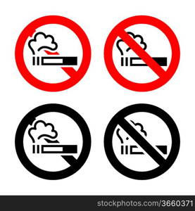 No smoking signs