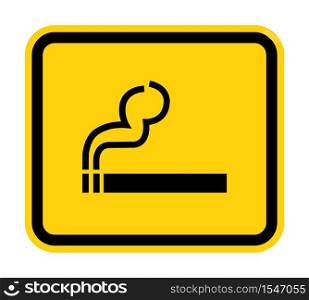 No Smoking Symbol Sign Isolate On White Background,Vector Illustration EPS.10